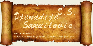 Đenadije Samuilović vizit kartica
